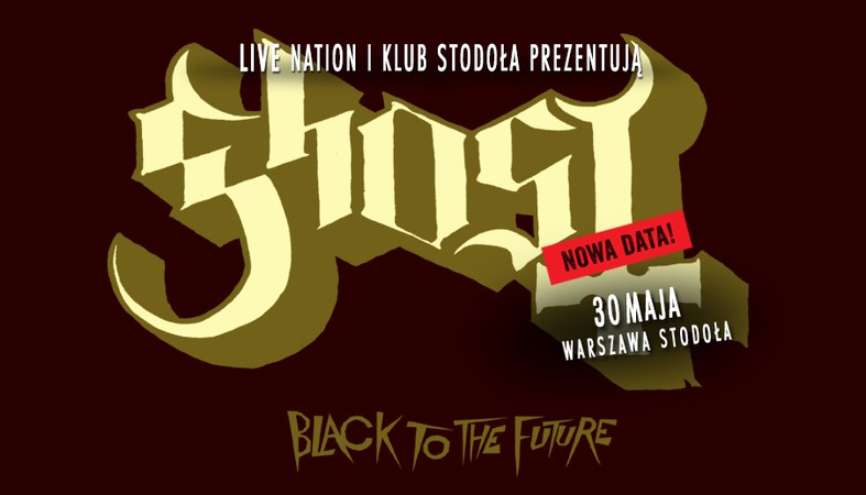Uwaga! Nowa data koncertu GHOST w Stodole.