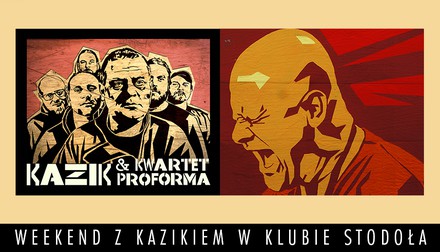 Weekend z Kazikiem w Stodole! KAZIK solo oraz Kazik & Kwartet ProForma w lutym 2024