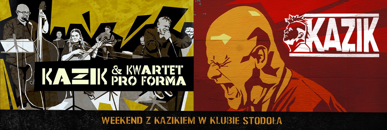 Weekend z Kazikiem Staszewskim w Klubie Stodoła! Kazik & Kwartet ProForma oraz KAZIK