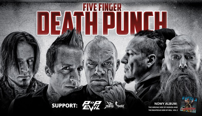 POP EVIL supportem Five Finger Death Punch