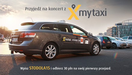 mytaxi - zniżki na przejazdy dla gości Stodoły!