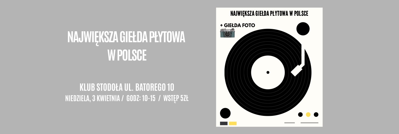 Giełda płytowa + Giełda fotograficzna