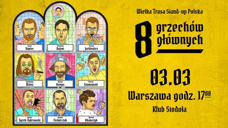 WIELKA TRASA STAND-UP POLSKA „Osiem grzechów głównych”