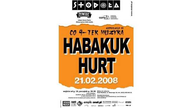 HABAKUK, HURT koncert z cyklu "Co 4-tek Muzyka"