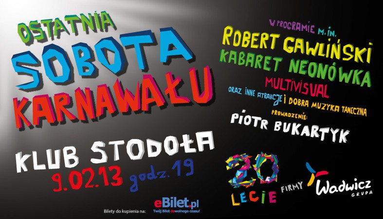 Impreza w Ostatnią Sobotę Karnawału