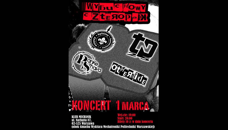 WSZYSCY BYLIŚMY HARCERZAMI i TPN25 + OTHERSIDE i PANKE SHAVA (klub Mechanik)